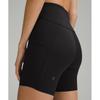 Lululemon Fast And Free High Rise Short 6   Pockets Black