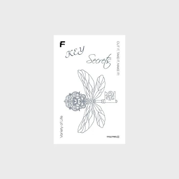 

Key tattoo sticker