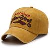 Vintage Washed Distressed Summer Travel Sun Protection Hat Embroidered Retro Letters Baseball Cap For Outdoor Activities