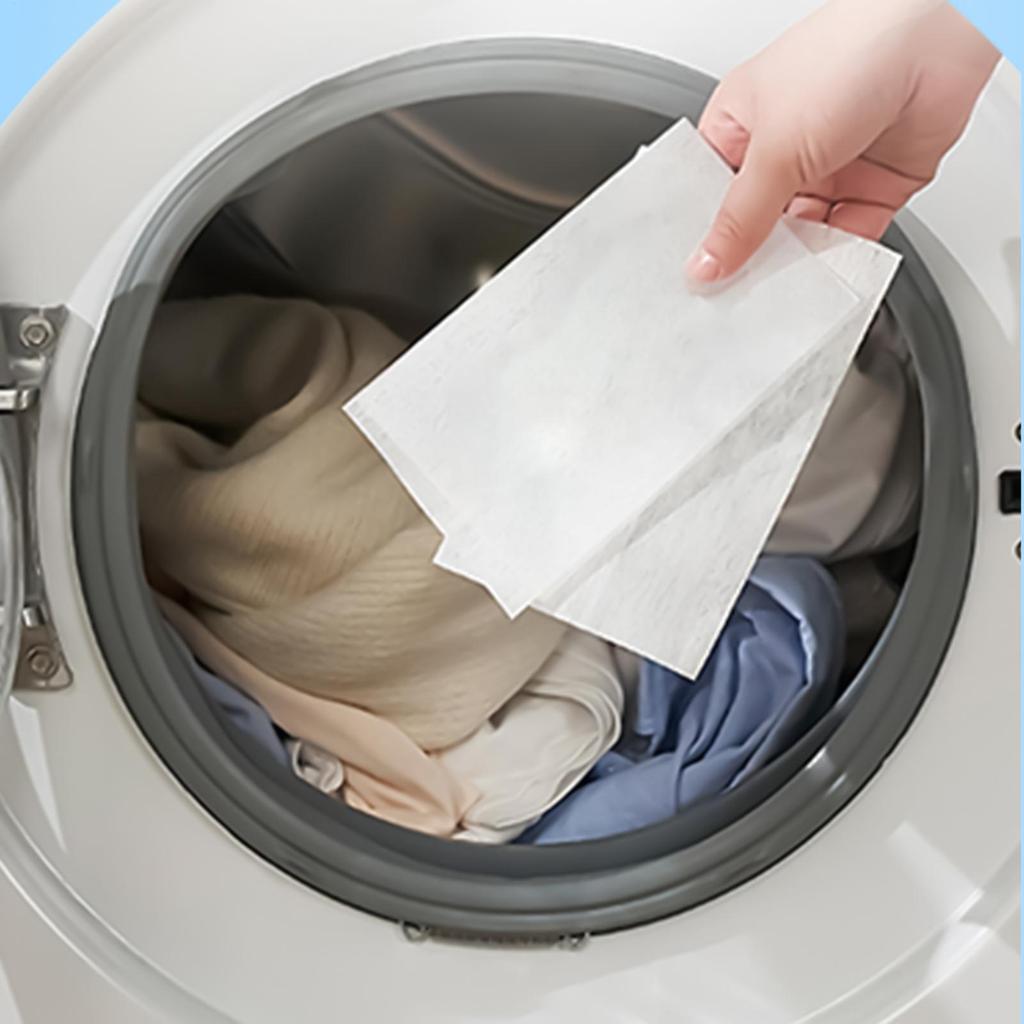 120pcs Dryer Sheets Scented Sheets For Washing Clothes Fabric Smoothing Tablets For Dryer Apartment Washer Dormitory Laundry