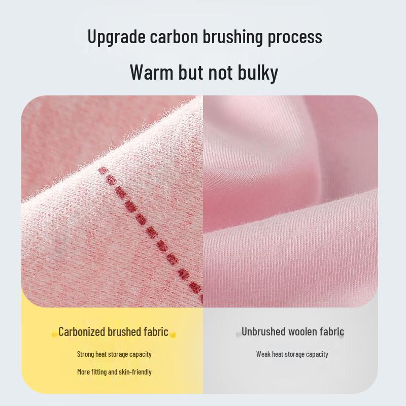 Yingbolun Girls' Thickened Cotton Thermal Underwear Set