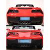 For Chevrolet Corvette C7 2014-2019 ABS Black Car Rear Tail Light Rear fog lamps Blackout Cover Trim Sticker Car Accessories