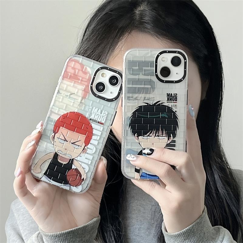 

Модный чехол для телефона с мультяшным анимационным кирпичным узором для iPhone 14 Pro 11 12 13 Pro Max 14 Plus, силиконовый защитный чехол IMD, капа