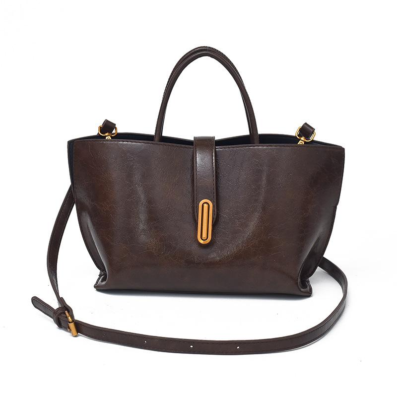 Vintage Bucket Women's Bag Summer New Commuter Single Shoulder Crossbody Bag Bags Large Capacity Handheld Tote Bag