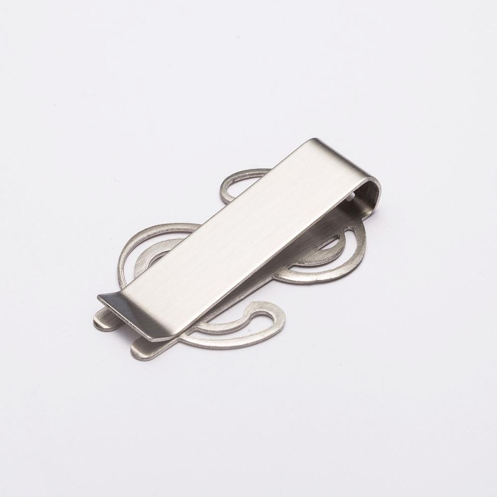 Quality Stainless Steel Metal Money Clip Fashion Brass Cash Clips Bank Card Money Holder Wallet Multifunctional Bill Steel Clamp