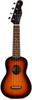 Fender Venice Soprano Walnut with Soft Case Ukulele, Fingerboard, 2-Color Sunburst,
