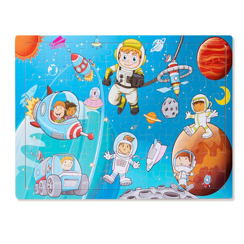 Wooden puzzle children animal cartoon fairy tale plane puzzle baby early education puzzle building block toy