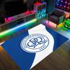Queens Park Rangers Football Design Crystal Velvet Carpet Cozy Non?Slip Printed Rug For Bedroom Living Room Entrance