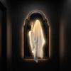 Glowing LED Mirror Decor Battery Operated Halloween Wall Decor Gift Haunted House Ornament  Bedroom
