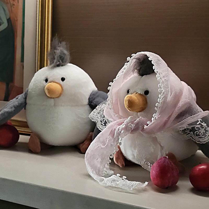 Bai Fen Bai Dolls And Toys Girls Jc Chipper Seagull Doll Plush Toy Fried Little Seagull Soothing Ragdoll Doll Emotional Doll