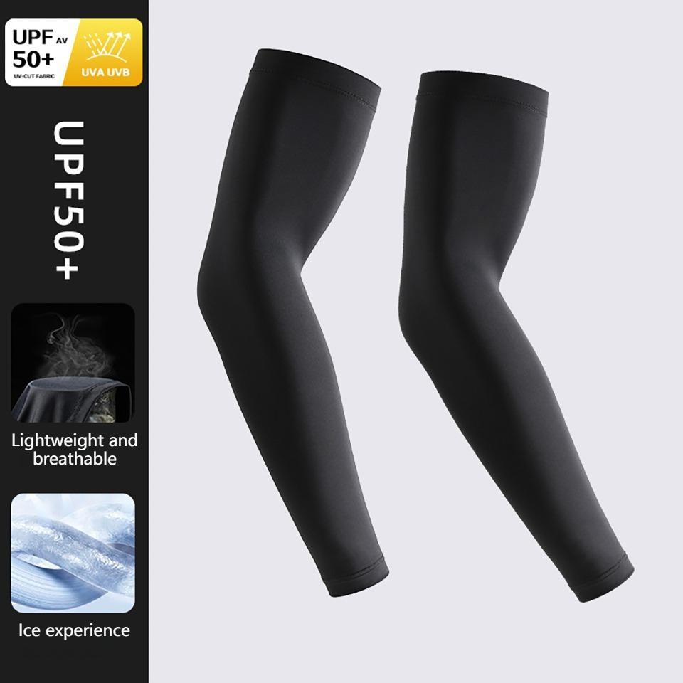 1Pair Summer Ice Sleeves Breathable Quick Dry UV Protection Sleeve Ice Fabric Sunscreen Outdoor Sport Cycling Men Women