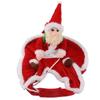 Christmas Santa Claus Riding On Dog Christmas Dog Costume Funny Pet Cat Holiday Outfit Clothes Dressing Up for Halloween Xmas