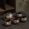 Color-Changing Chameleon Dragon & Phoenix Zisha Teapot Set - Xishi Design Gift Box