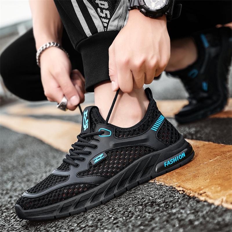 

Сетчатая обувь. Летняя обувь. Кроссовки. Дышащая повседневная обувь. Модная мужская обувь 39–44. 41 чёрный