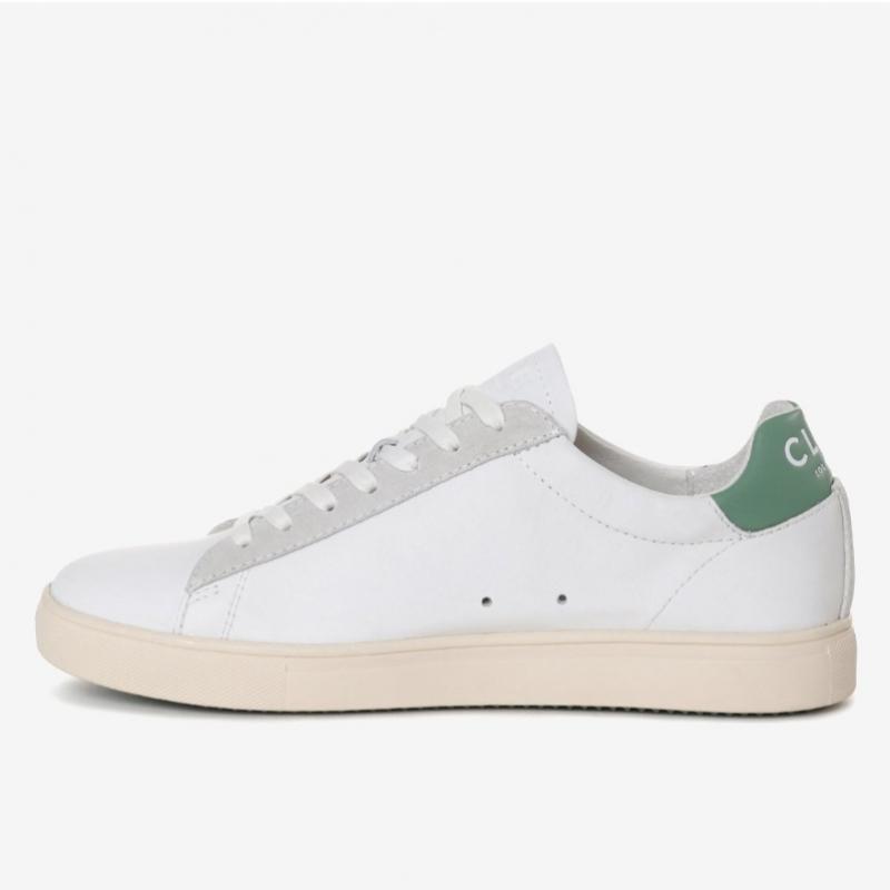 Clae California Hvite Skinn Sneakers Sceu231br00