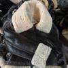 Womens Faux Fur Leather Jacket Streetwear Zip-Up Short Coat Oversized Fit
