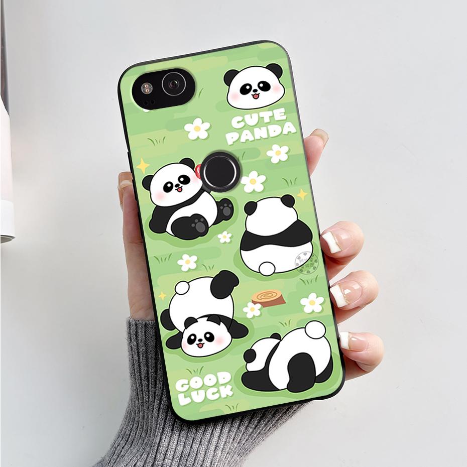 Matte Case For Google Pixel2 Pixel 2 XL Shockproof Cartoon Phone Cover for Google Pixel 2 XL 2XL Soft Silicone TPU Cases Bumper