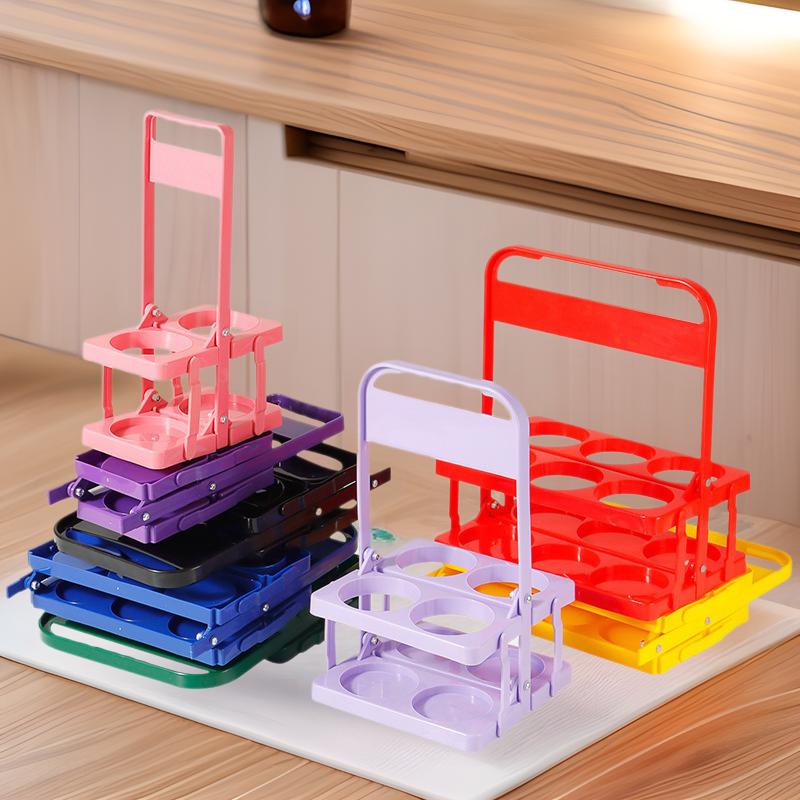 Lightweight Folding Plastic Beer Caddy with Trademark Logo