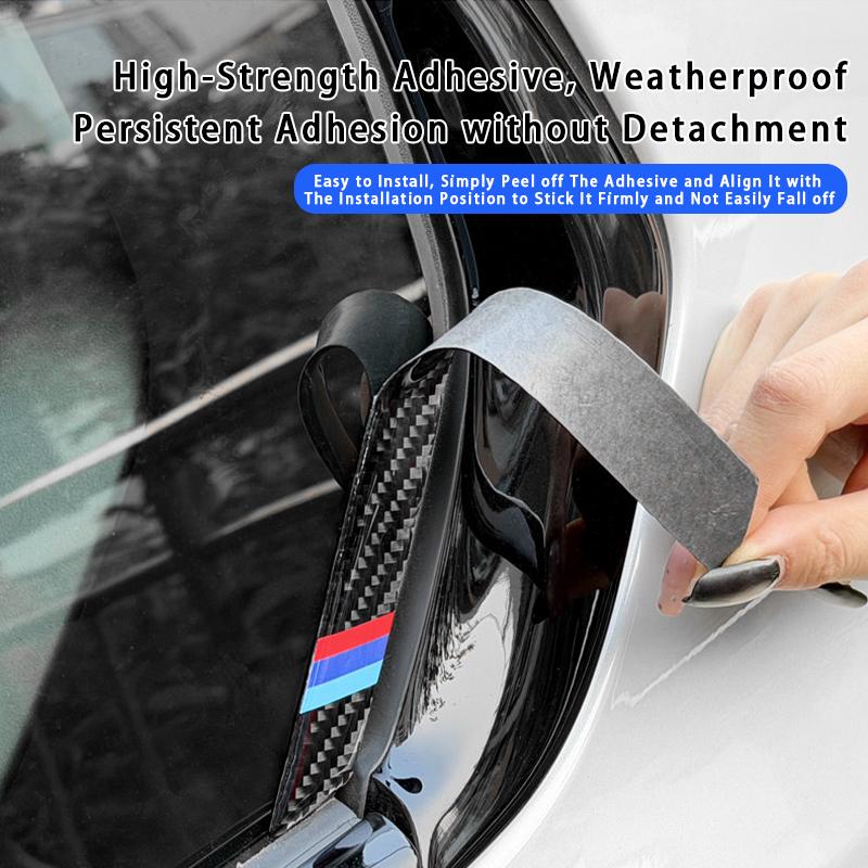 AAAPA1 2PCS Real Carbon Fiber Car Rear Window Protective Strip Cover Sticker Auto Accessories For BMW 3 Series G20 2020-2026