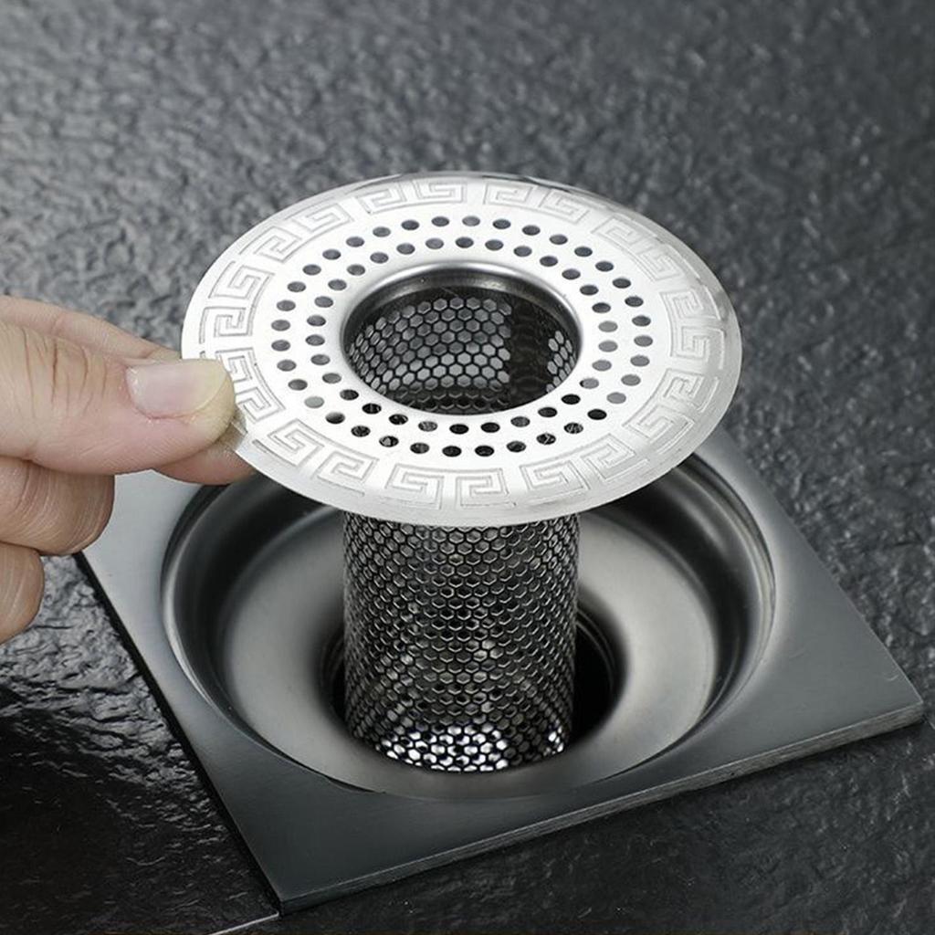 Sink Strainer Floor Drain Filter Stainless Steel Mesh Kitchen Sink Filter Bathtub Hair Catcher Stoper Anti-clog Shower Net