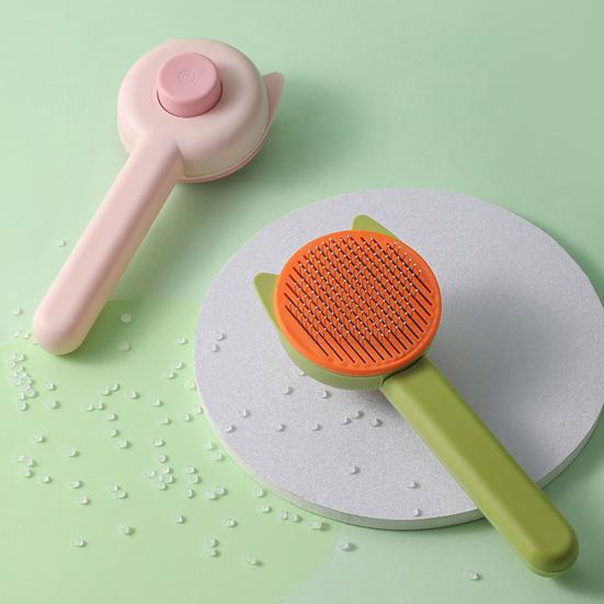 Pet Comb with Retractable Stainless Steel Needles Grooming Brush Removes Loose Hair Massage Brush for Cats And Dogs