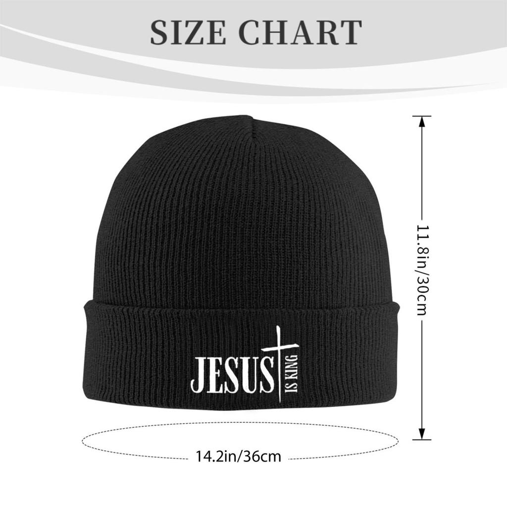 Jesus Christ Yeshua Warm Knitted Cap Hip Hop Bonnet Hat Autumn Winter Outdoor Beanies Hats for Men Women Adult