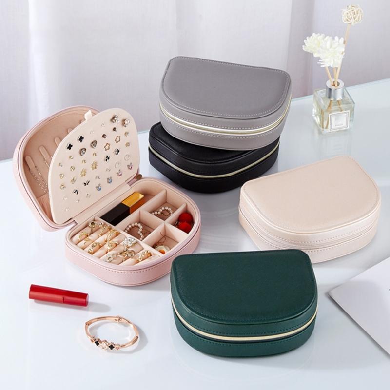 Elegant Jewelry Organization Case Professional Jewelry Storage Holder Box Practical Leather Case for Safekeeping