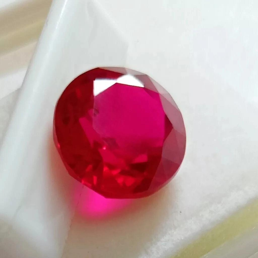 Natural Mozambique Red Ruby 9 Ct+ Round Cut Certified Flawless Loose Gemstone