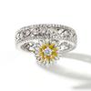 Plated Ring with round Main Stone Popular New Design for Fashion Accessories