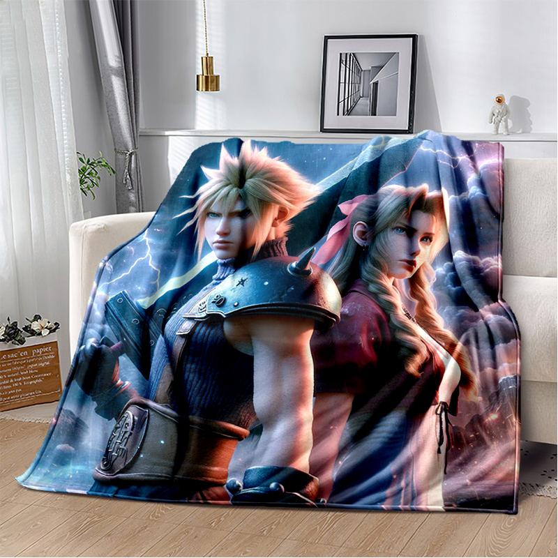 29 Style New Sephiroth Final Fantasy Games Cloud Tifa Aerith Blanket,Soft Throw Blanket for Home Bedroom Bed Sofa Cover Kids