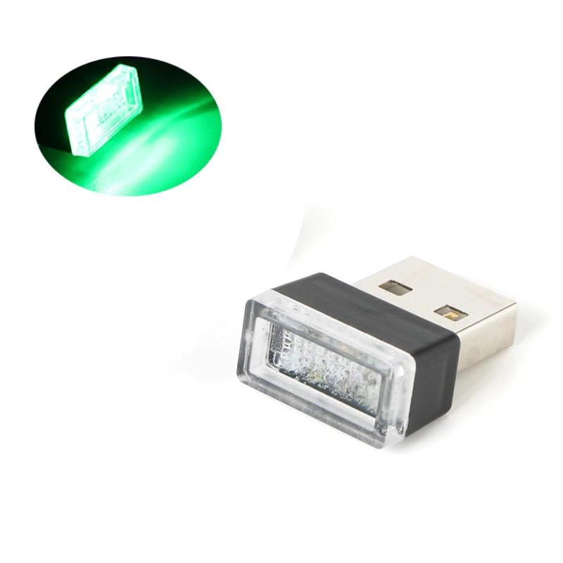 Mini LED Car Light USB Auto Interior Atmosphere Light Neon Ambient Decorative Lamp Auto Interior Decoration Accessories 7 Colors