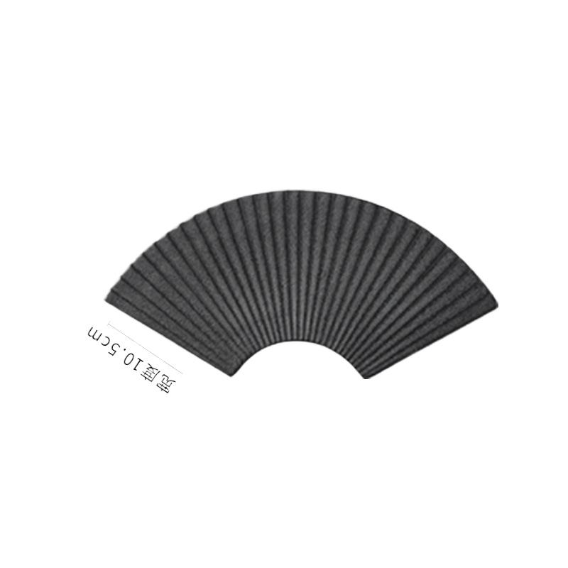 

1pcs Fan-shaped Striped Shaped Plate Japanese Sushi Ceramic Dessert Plates Home Creative Platter Commercial Hotel Table Setting чёрный