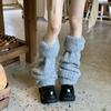 Y2K Winter Leg Warmers Foot Cover Knit Long Stockings Harajuku Plush Leg Socks  Spicy Girls