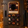 NFC Vinyl Record Player Fridge Magnet for Christmas Halloween, with 9 Programmable Records, Retro Style Enabled Albums Refrigerator Magnet,