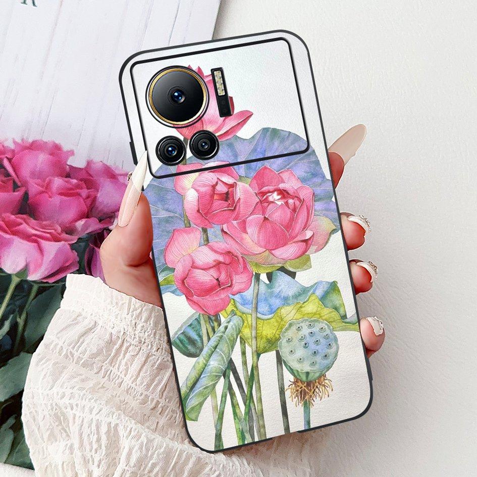 Für Infinix Note 12 VIP Hülle X672 Cover Neue Stilvolle Blume Schmetterling Weiche Silikon Handyhülle Für Infinix Note 12i X6819 Bumper