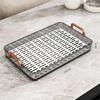 Modern Simple Fruit Plate and Draining Basket - Tray for Dried Fruit, Candy, and Food Storage