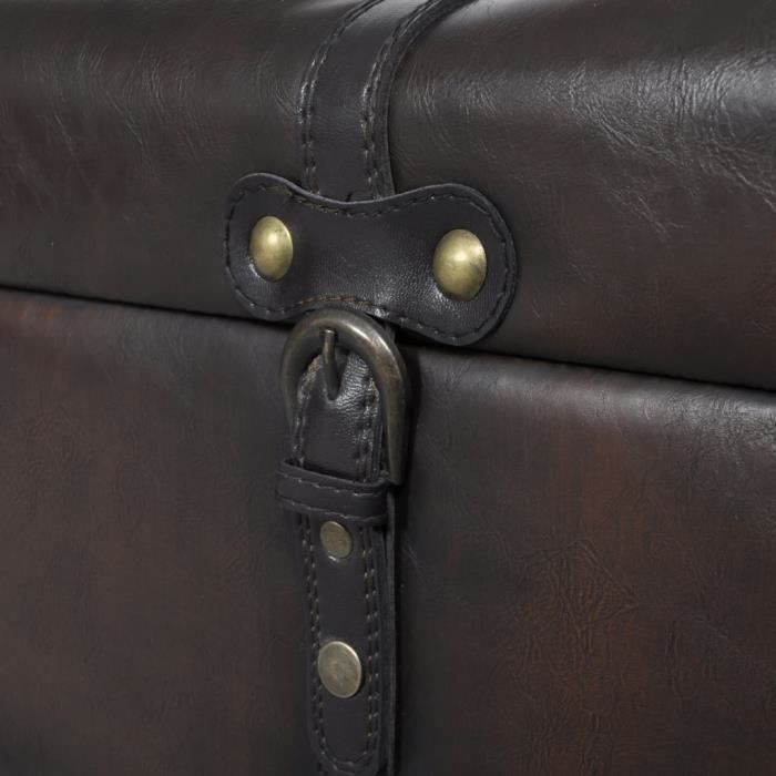 VidaXL Ensemble de bancs de rangement 3 pcs Marron