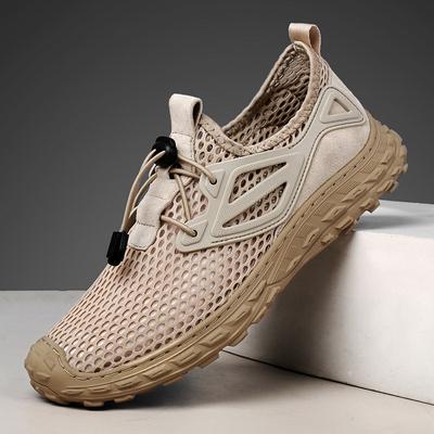 Große Größe Sommer neue Mode-Trend Outdoor-Sport Herren Mesh-Schuhe Jugend leichte atmungsaktive Herren Flut