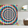 Mystical Mandala Moon Print Waterproof Shower Curtain - Stylish, Durable & Easy-Care Choice for Bohemian Bathroom Décor