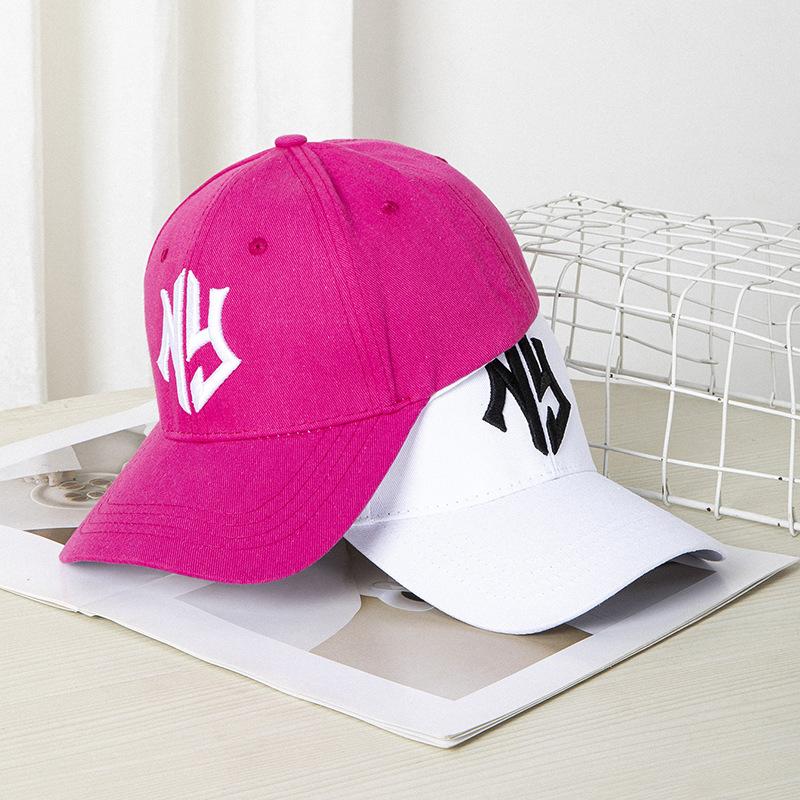 NY Letter Embroidered Duckbill Cap, Spring and Summer Sun Hat, Street Soft Top Baseball Cap, Versatile