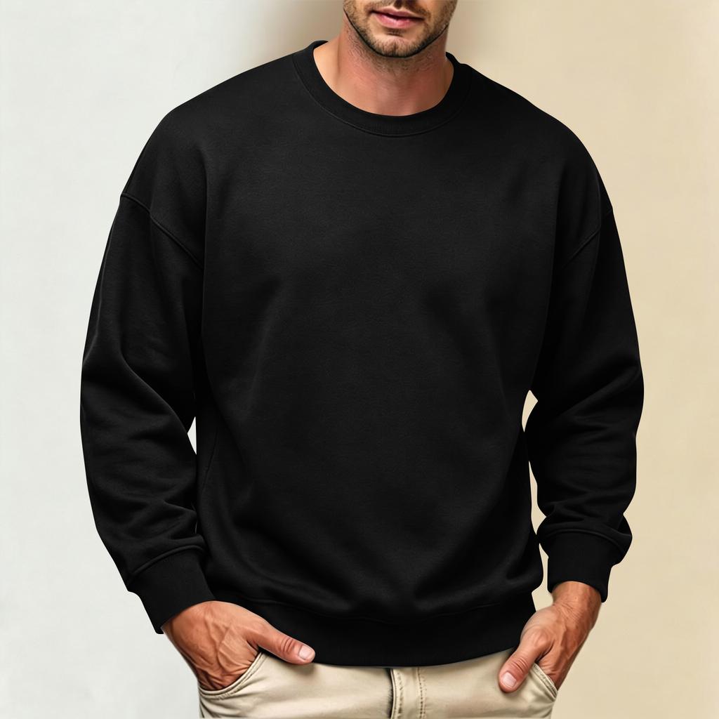 Men's Winter Neck Sweatshirt for Casual Everyday Wear