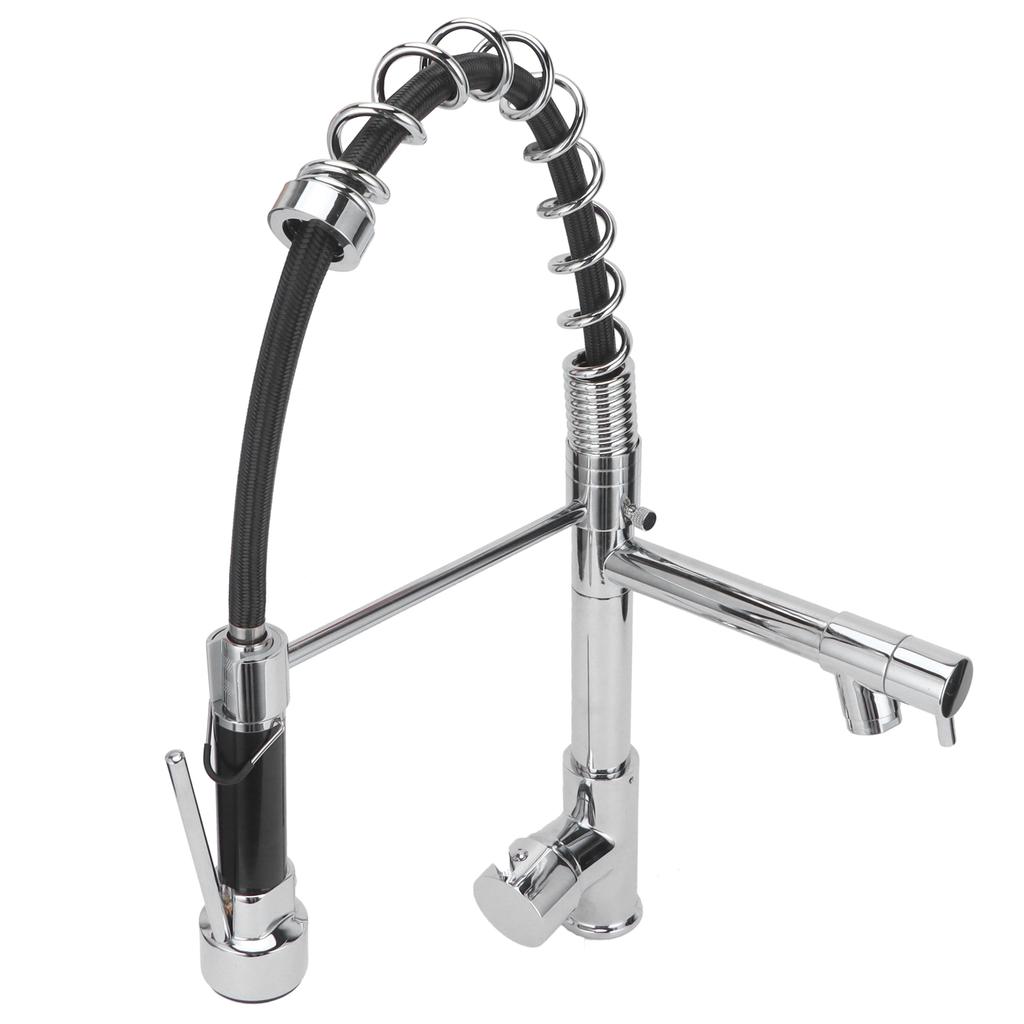 G1 2 Sink Faucet with Pull Down Sprayer Copper Brushed Single Handle Kitchen Water Tap