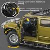 Simulácia 1:18 Hummer H2 Alloy Terénne vozidlo Kovový model odlievaný pod tlakom Domáce Ozdoby v interiéri Zvuk a svetlo Stiahnutie Detského Toy Boy Darček k narodeninám