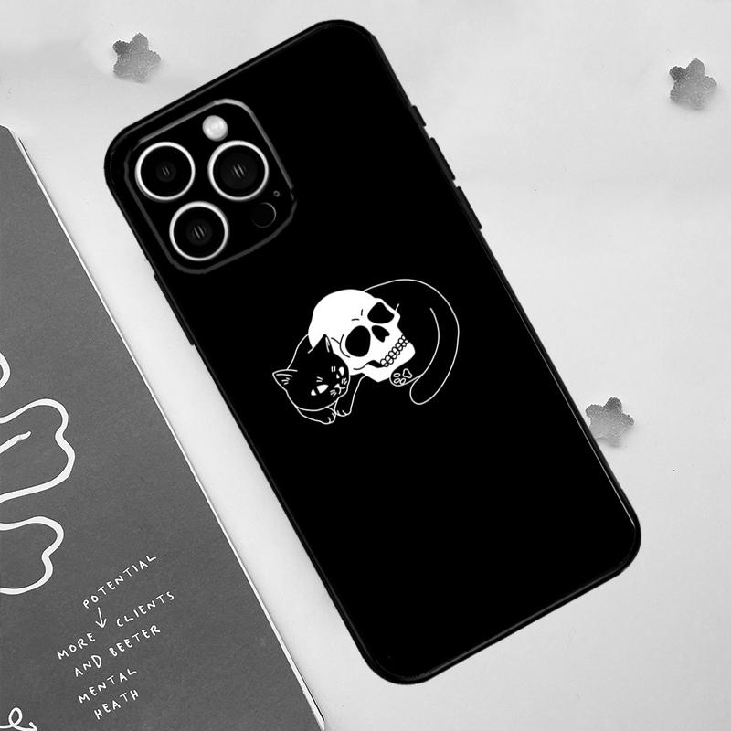 Witch Black Cat Phone Case For iPhone 17 Pro Max 14 13 12 11 15 16 Pro Max Mini 16 Plus 16e 17 Air Funda
