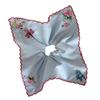 Floral Hair Scrunchie For Students Girls Elastic Hair Rope With Chic Blue Comfort Stretchy Accessory