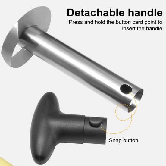 Ananasschäler aus Edelstahl, Entkerner, Hobel, Obstschäler, müheloses Schneiden, korrosionsbeständige Klingen, Küchenhelfer