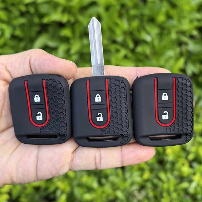 

Силиконовый чехол для автомобильного ключа Fob Rubber Cover для Nissan Micra K12 Note Navara Qashqai J10 Primera Almera Sunny X-Trail чёрный