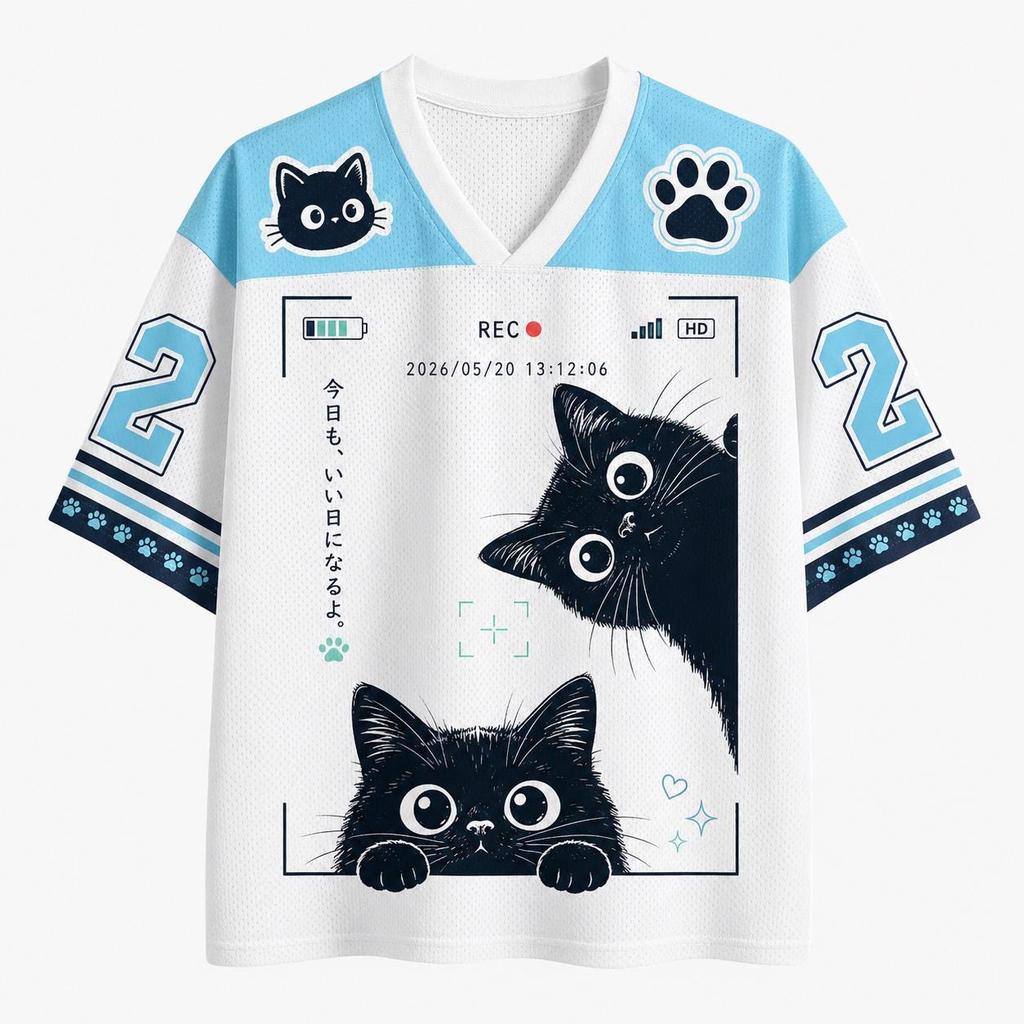 Everything Is Fine Black Cat Emoji Unisex Sweatshirt Fitness, Hip-Hop, Hiking, Daily Wear, Street Sports, and Parent-Child tops