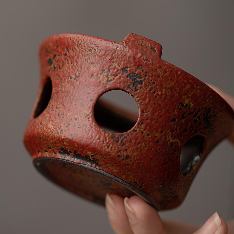 Coarse pottery tea set Warm tea stove set Indoor surrounding stove Tea making tools Tea ware Heating tea stove Scented tea