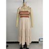 Women's Suspender Skirt Cross-border A-side Splicing Ethnic Style Dress